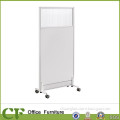 CF office screen single elegant white movable partition with casters